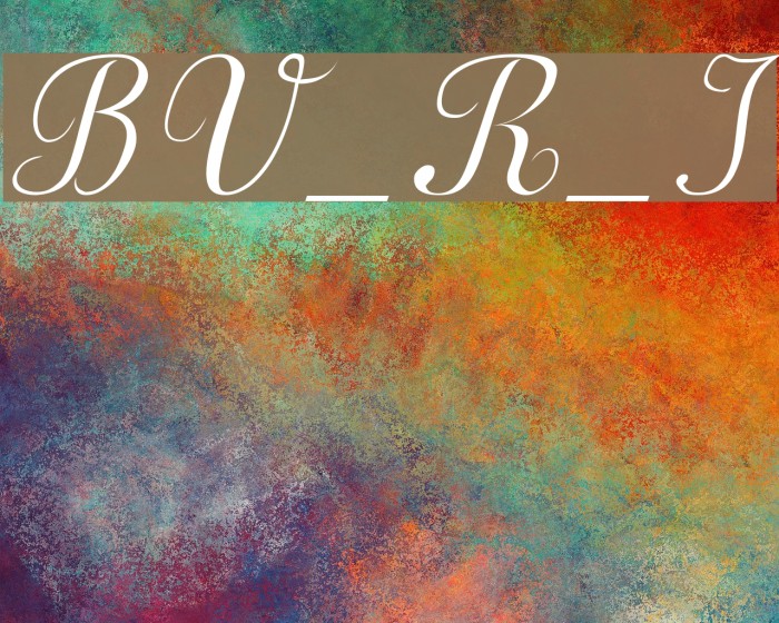 BV_Rondes_Ital Font examples