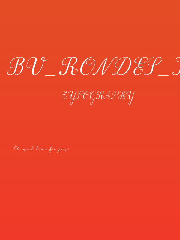 BV_Rondes_Ital Poster