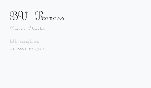 BV_Rondes Business Card