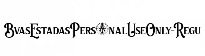 BvasEstadasPersonalUseOnly-Regu  Fuentes Gratis Descargar