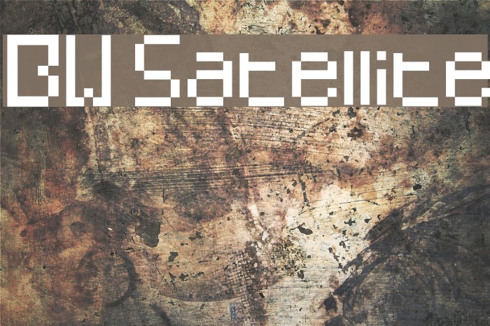 BW Satellite Font examples