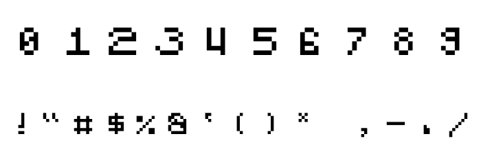 BWMono Font OTHER CHARS