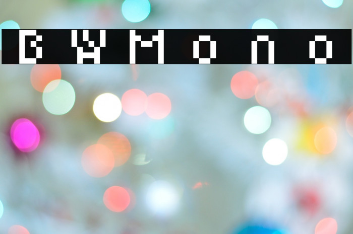 BWMono Font examples