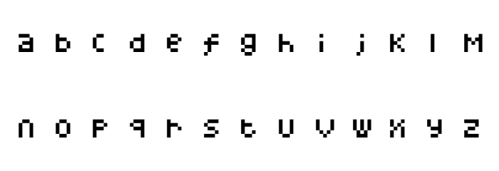 BWMono Font LOWERCASE