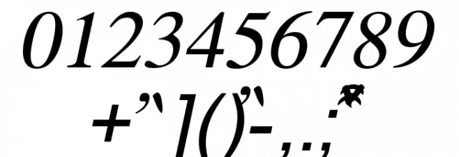 Bwgrki Font OTHER CHARS