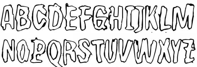BwheroGreeZero Шрифта ВЕРХНИЙ