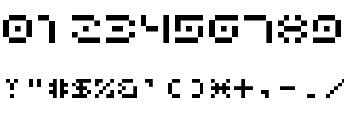 Bwnsnw Bitmap Font OTHER CHARS
