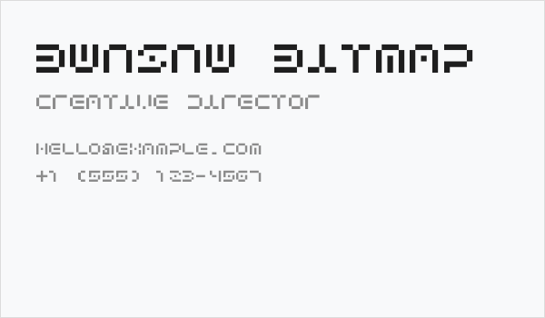 Bwnsnw Bitmap Business Card
