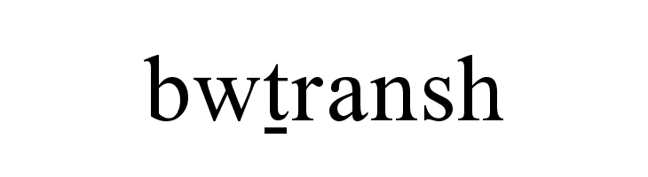 Bwtransh Font
