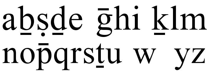 Bwtransh Font LOWERCASE