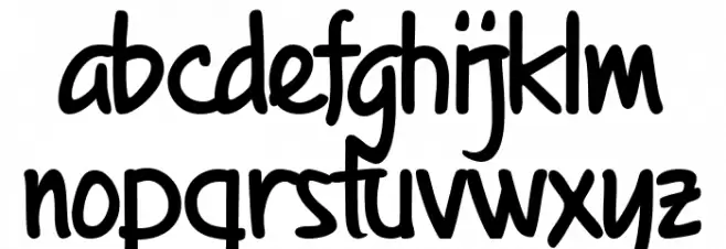 By Note फ़ॉन्ट लोअरकेस