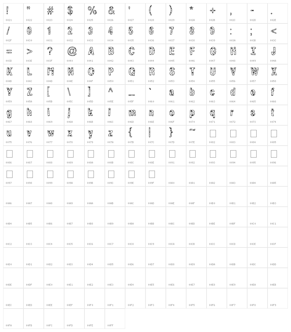 By Starlight Character Map
