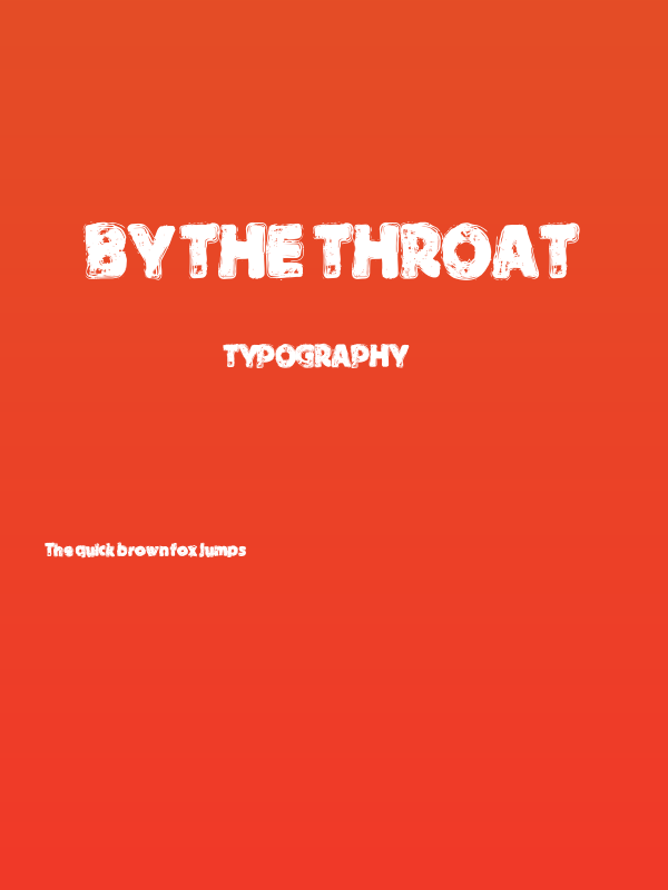 By The Throat Poster