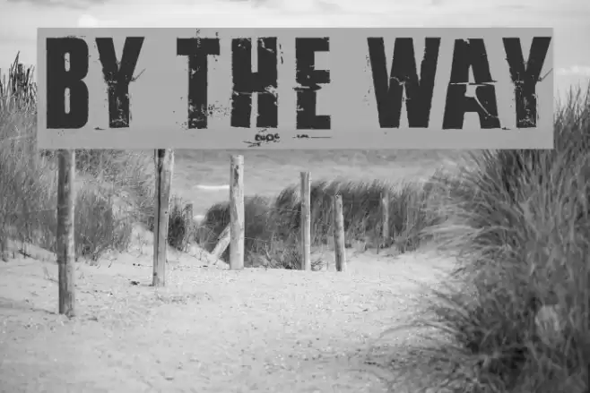 By the way Font examples