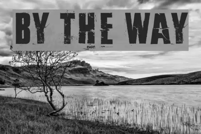 By the way Font examples