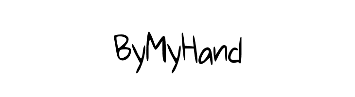 ByMyHand Font