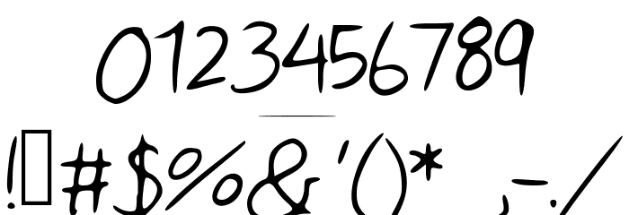 ByMyHand Font OTHER CHARS