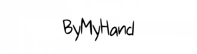 ByMyHand  les polices de caractères gratuit tlcharger