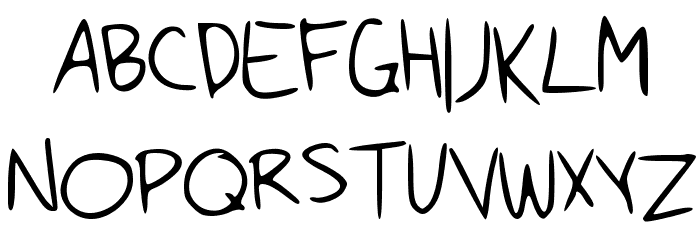 ByMyHand Font UPPERCASE