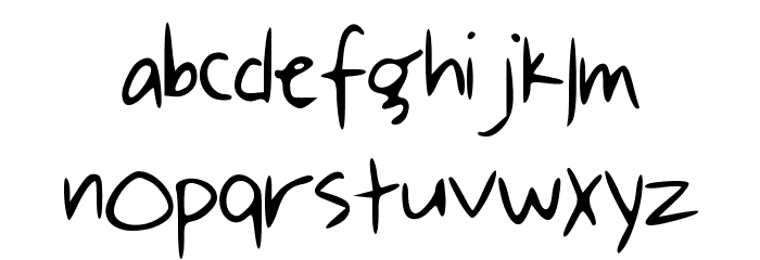 ByMyHand Font LOWERCASE