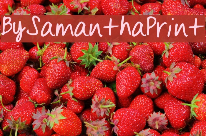 BySamantha_Print Font examples