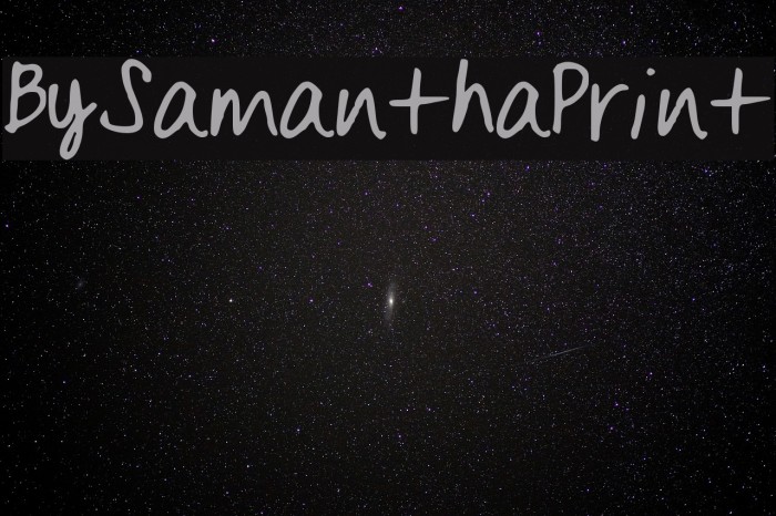 BySamantha_Print Font examples