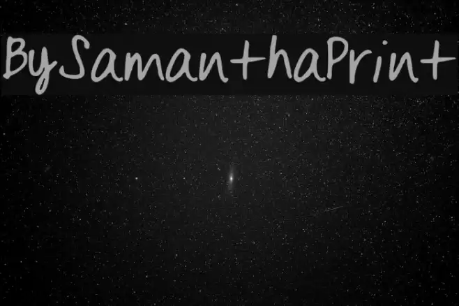 BySamantha_Print Font examples