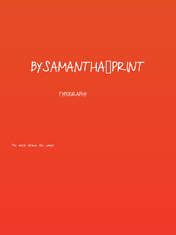 BySamantha_Print Poster