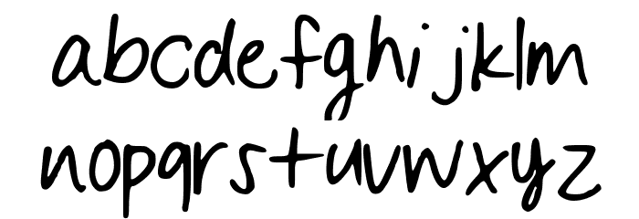 BySamantha_Print Font LOWERCASE