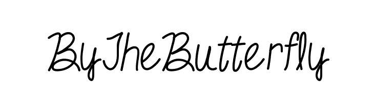 ByTheButterfly  لخطوط تنزيل