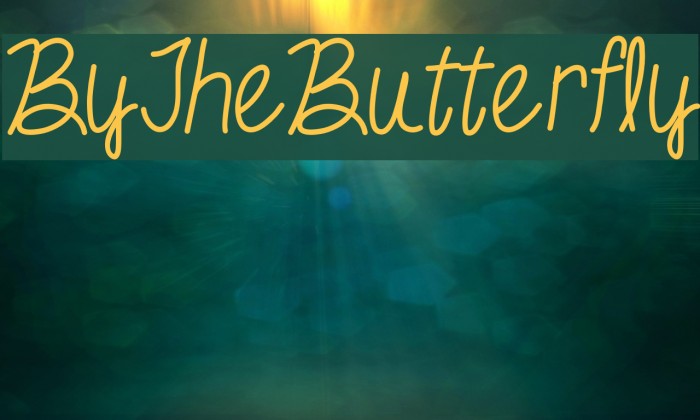 ByTheButterfly Font examples