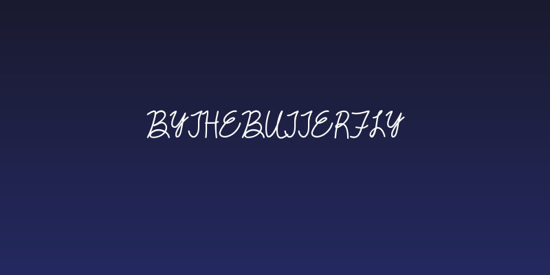 ByTheButterfly Social Header