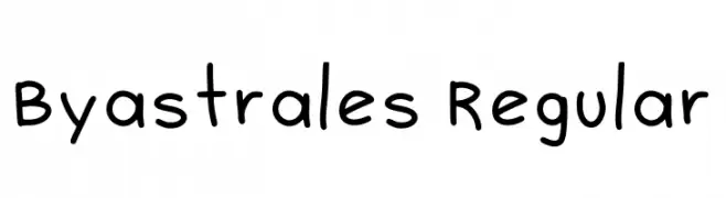 Byastrales Regular  Fuentes Gratis Descargar