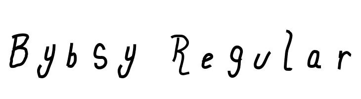 Bybsy Regular  Frei Schriftart Herunterladen