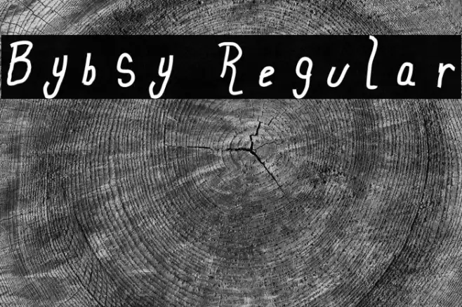 Bybsy Regular Font examples