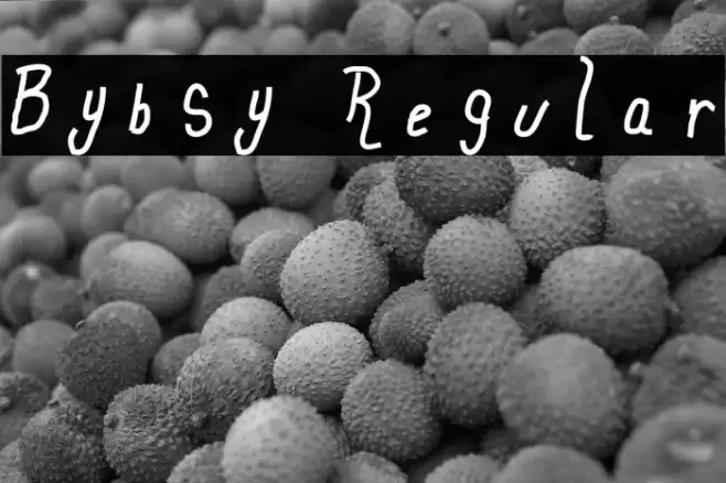 Bybsy Regular Font examples