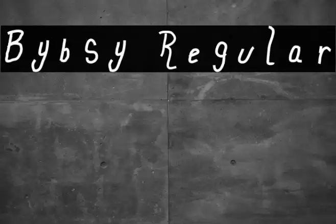 Bybsy Regular Font examples
