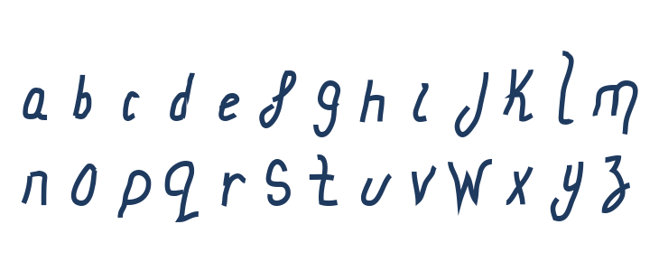 Bybsy Regular Lowercase