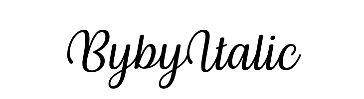 Byby Italic Font Ffonts Net