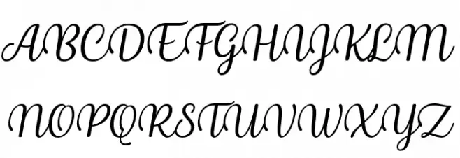 Byby Italic Fonte MAIÚSCULAS