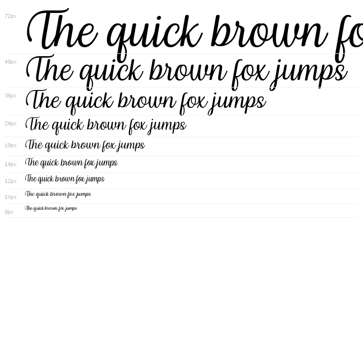 Byby Italic Waterfall