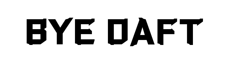 Bye Daft  font caratteri gratis