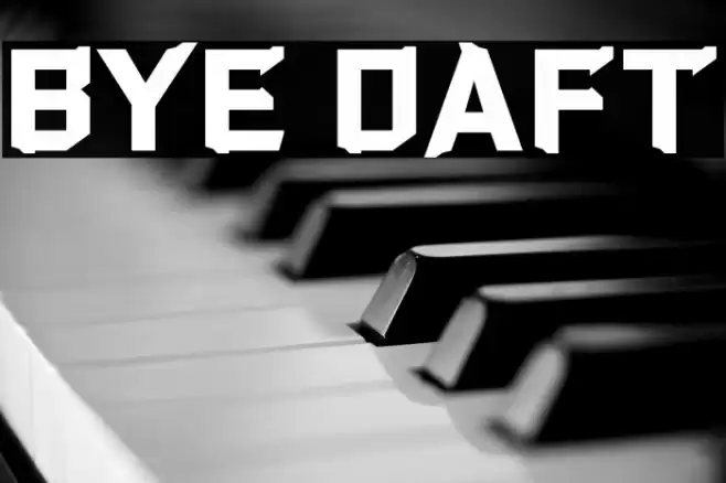 Bye Daft Font examples