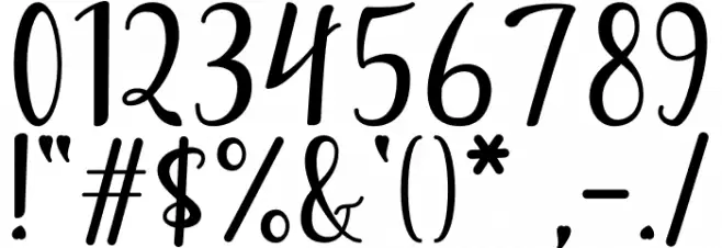 Byebye Honey Font OTHER CHARS