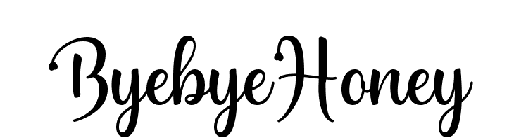 Byebye Honey  Fuentes Gratis Descargar
