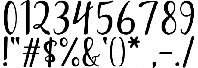 Byebye Honey Font OTHER CHARS