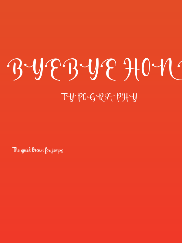 Byebye Honey Poster