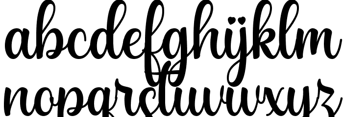 Byebye Honey Font LOWERCASE