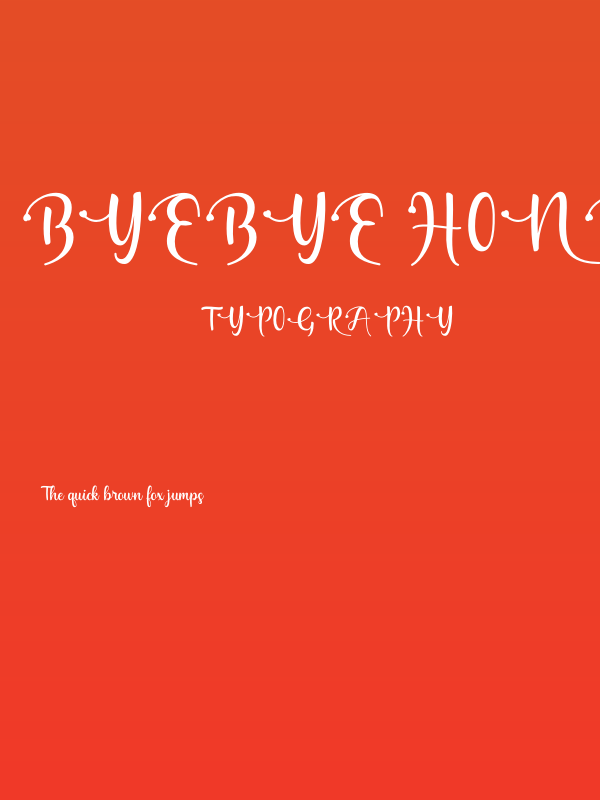 Byebye Honey Poster