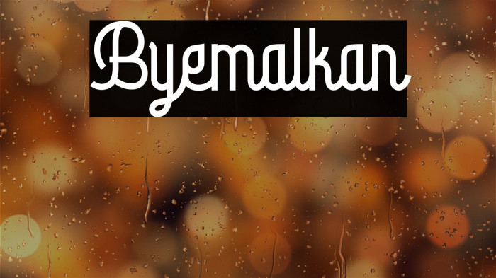 Byemalkan Example 1